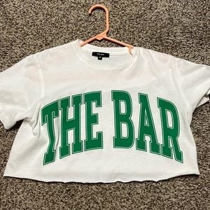The Bar cropped tee